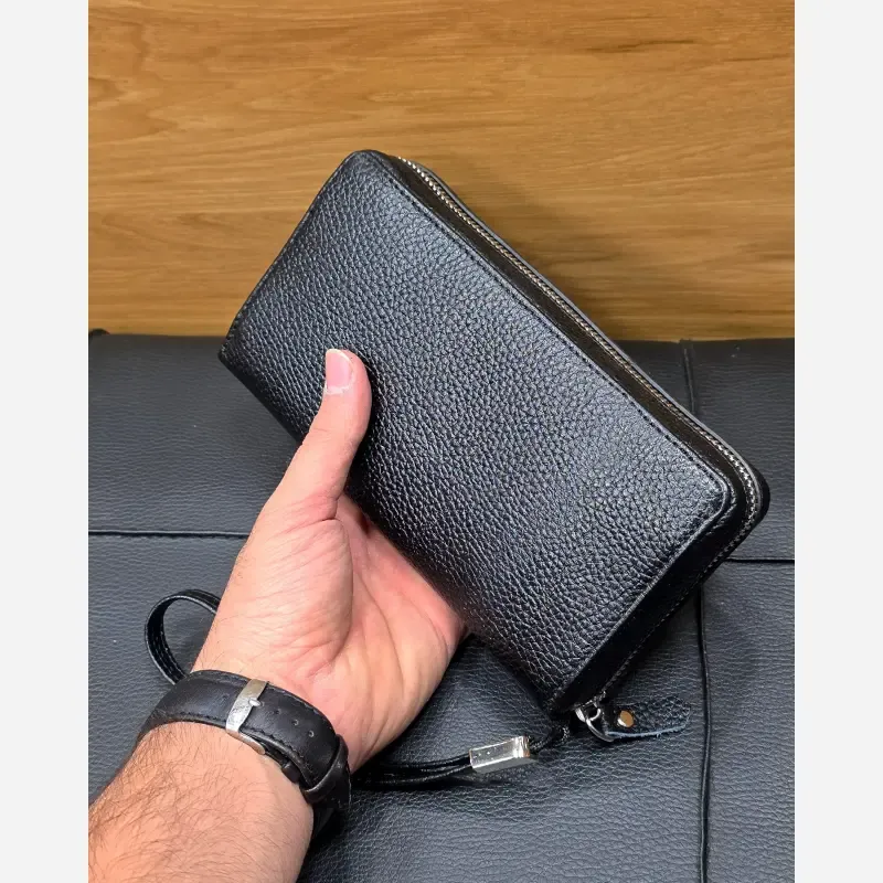 کیف دستی پاسپورتی چرم طبیعی ظفر - تصویر 5