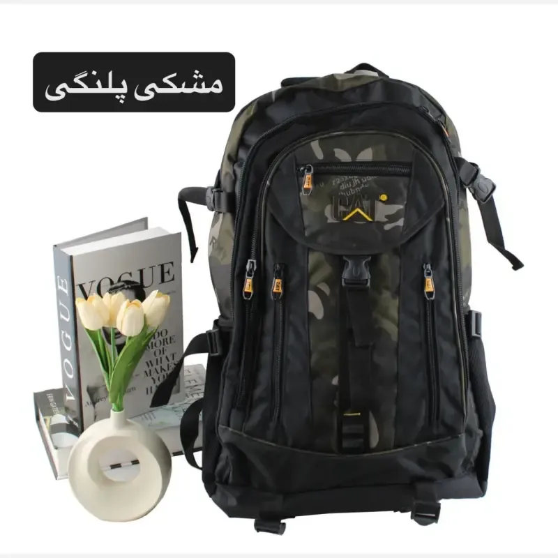 کوله پشتی روزمره و مدرسه پارچه ای دارای بند بلند و جیب دار - تصویر 7
