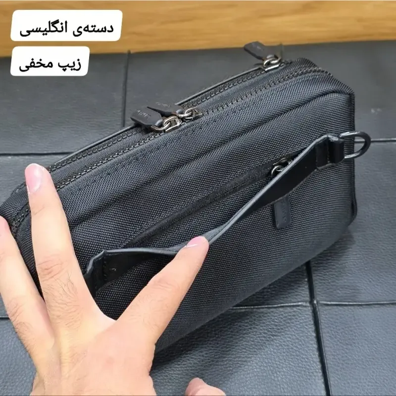 کیف دوشی و دستی اسپرت کلوین کلاین مدل 3 کاره برزنتی آبگریز - تصویر 11
