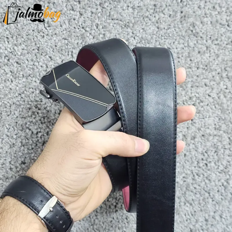 کمربند ریلی چرمی 3.5 سانت طول 125 سانتی متر - تصویر 3