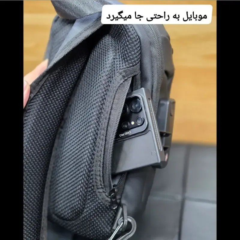 بادی بگ جادار قفل دار بنج BANGE ضد آب پارچه اسکین مردانه و زنانه - تصویر 6