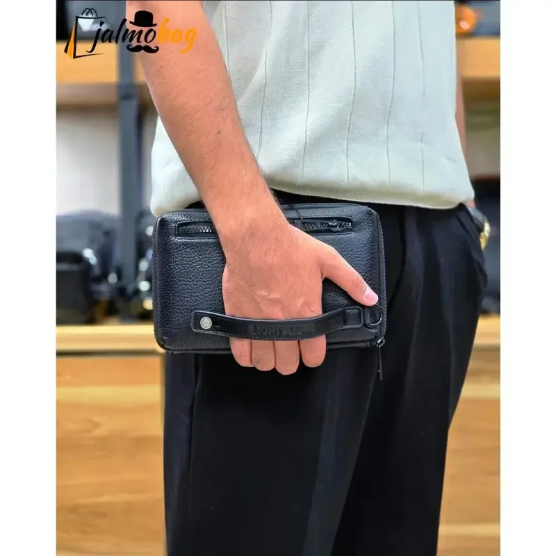 کیف دستی پاسپورتی مونت بلانک چرم وارداتی - تصویر 10