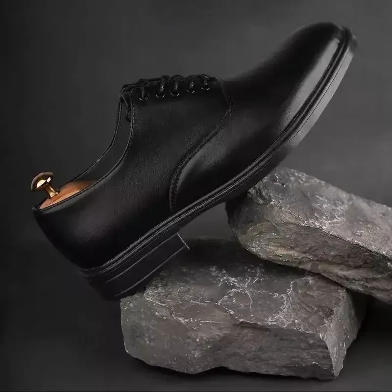 کفش اسپرت مردانه مجلسی اداری رسمی مدل بنیامین رنگ مشکی - تصویر 4