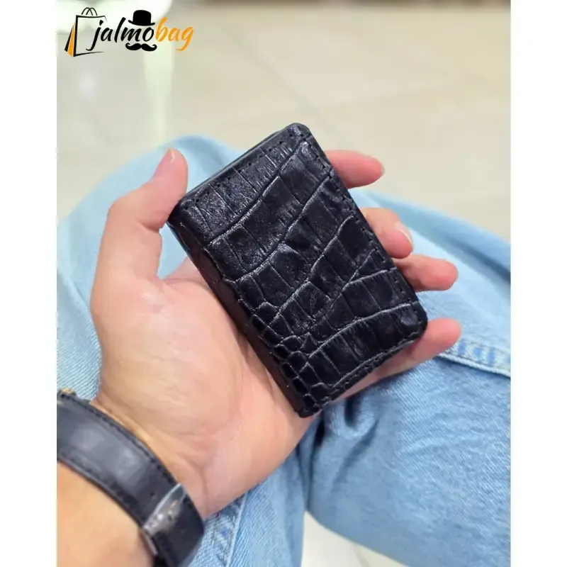 جاکارتی چرم طبیعی دکمه دار - تصویر 3