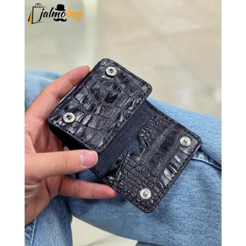جاکارتی چرم طبیعی دکمه دار - تصویر 5