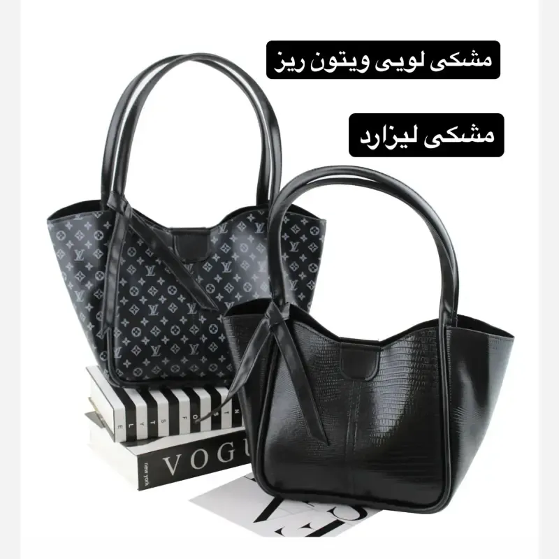 کیف زنانه چرم مصنوعی رسمی و روزمره دو بند - تصویر 2