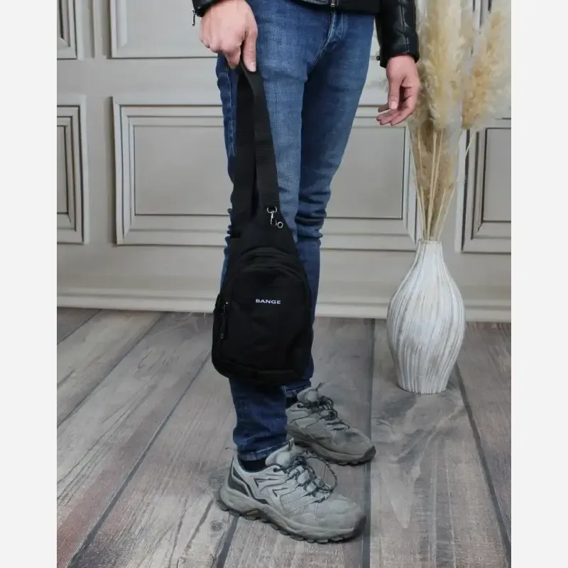 کیف دوشی اسپرت مردانه پارچه ای با بند بلند و سه جیب بیرونی - تصویر 5