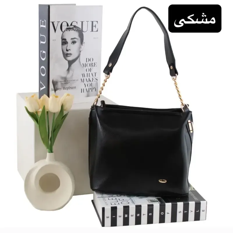 کیف زنانه چرم مصنوعی روزمره و مجلسی بند بلند - تصویر 6