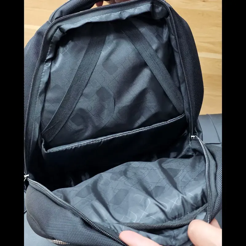 کوله پشتی ساده پرزیدنت جنس پارچه ریپس کره ای ضدآب دو محفظه دارای جای لپتاپ - تصویر 13