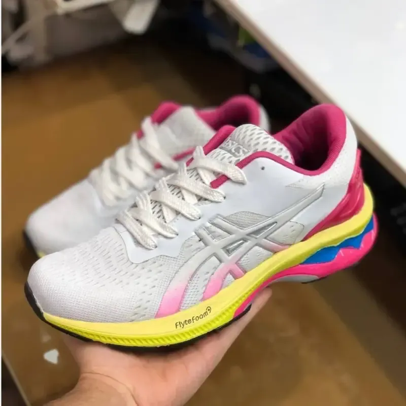 کفش اسیکس Gel Nimbus مردانه سفید اسپرت سبک راحت پیادهروی روزمره - تصویر 3