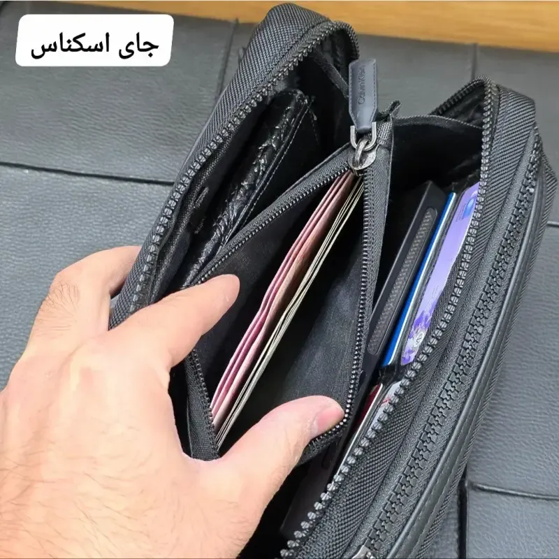 کیف دوشی و دستی اسپرت کلوین کلاین مدل 3 کاره برزنتی آبگریز - تصویر 19