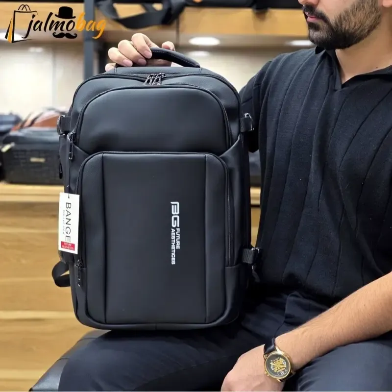 کوله پشتی لپ تاپ سیلیکونی ضد آب بنج BANGE مدل 4238 - تصویر 4