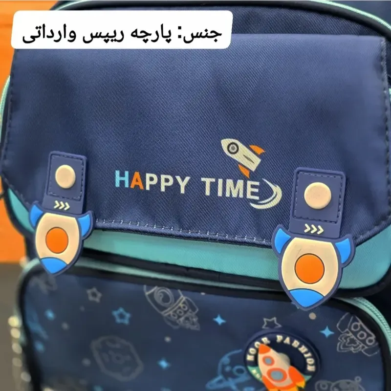 کوله پشتی پسرانه موشکی ضد آب مناسب کلاس اول تا چهارم - تصویر 9