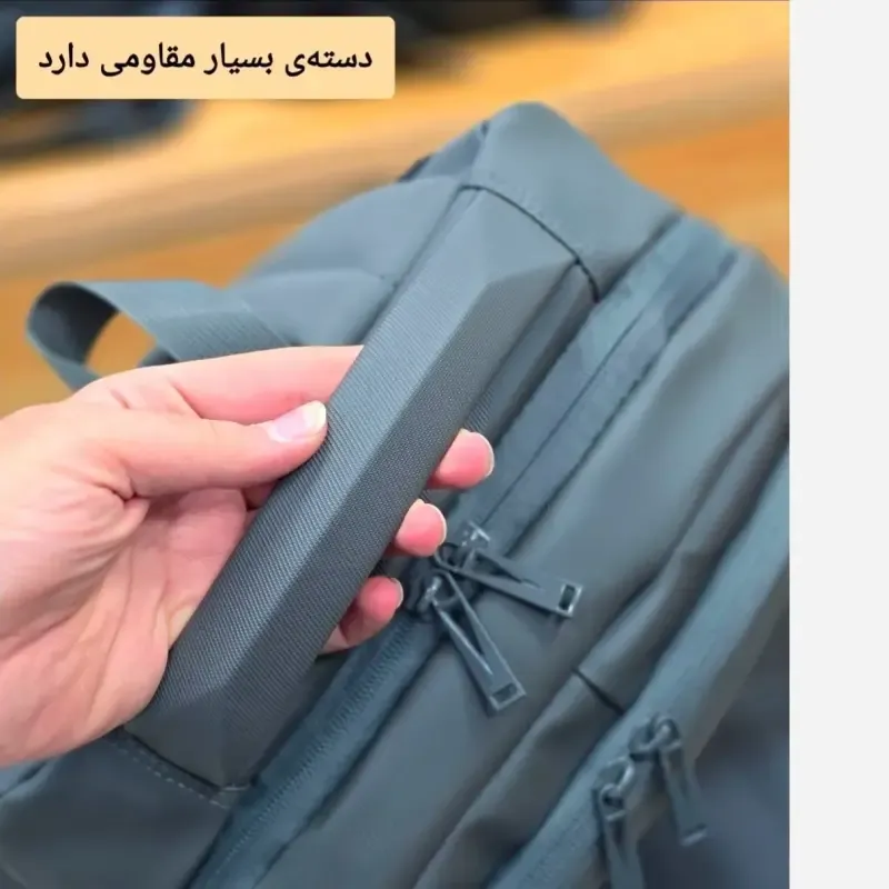 کوله پشتی اسپرت پریزیدنت وارداتی ضد خش جادار دو خانه جیب لپ تاپ - تصویر 15