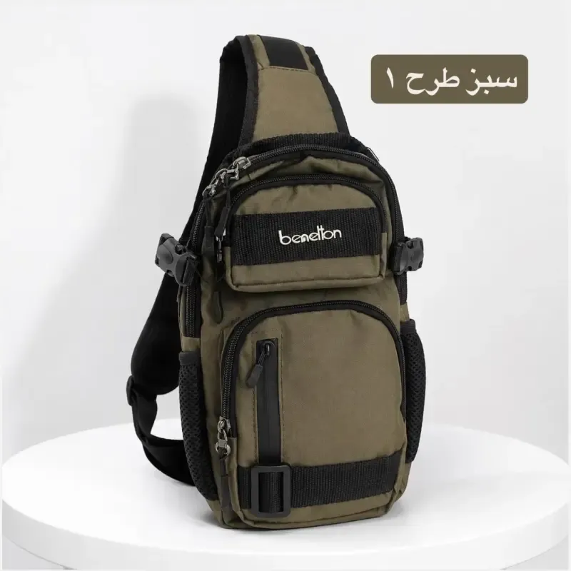 کیف مردانه اسپرت روزمره پارچه ای جیب دار - تصویر 8