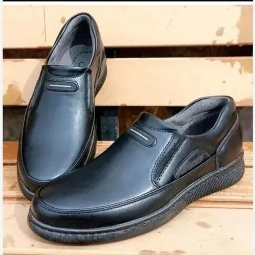 کفش راحتی رسمی مردانه طبی دوردوخت کف دوخت مدل جردن چرم صنعتی - تصویر 4