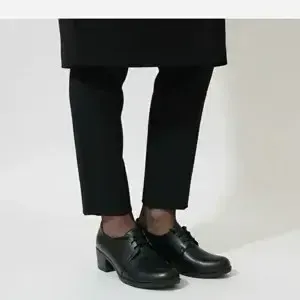 کفش چرم زنانه طبی بندی مدل پارمیس مشکی پاشنه 5 سانت - تصویر 2