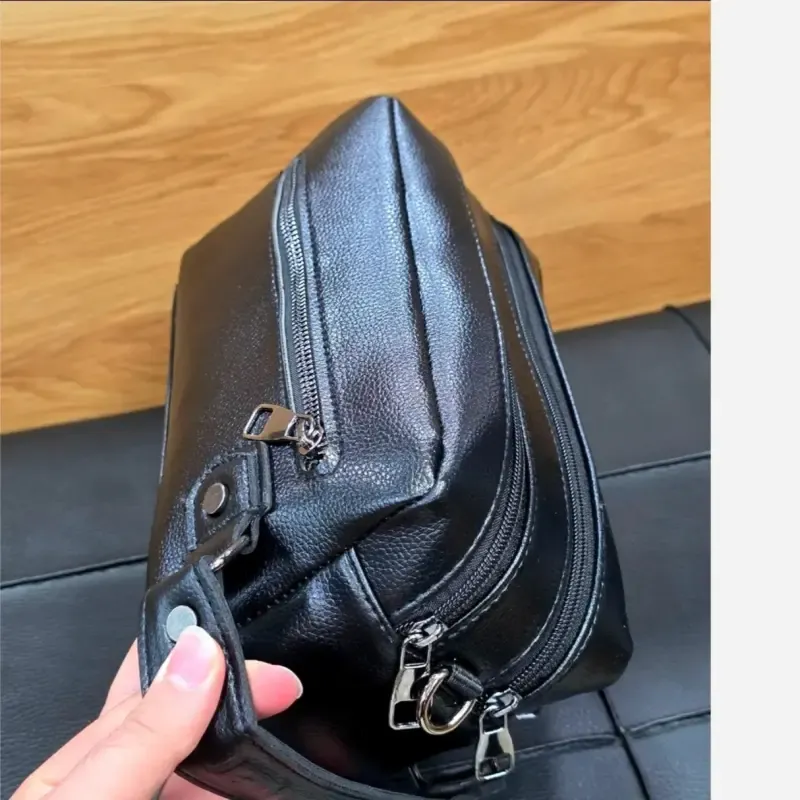 کیف دستی و دوشی مردانه شوزبگ چرم وارداتی درجه یک - تصویر 10