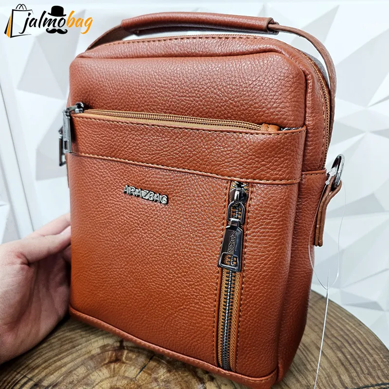 کیف دستی و دوشی مردانه چرم خارجی روزمره ضد خش - تصویر 8