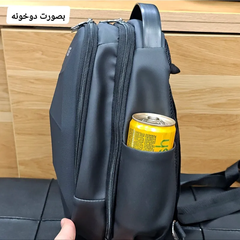 مینی کوله پشتی و بادی بگ هاردکیس بنج ضد آب پارچه اسکین زنانه و مردانه - تصویر 5