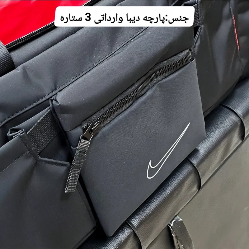 ساک ورزشی سه کاره کوله شو خارجی تفکیکی جنس پارچه دیبا وارداتی - تصویر 9