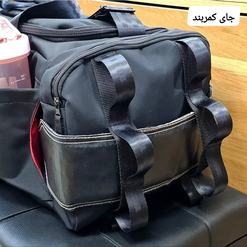 ساک ورزشی سه کاره کوله شو خارجی تفکیکی جنس پارچه دیبا وارداتی - تصویر 14