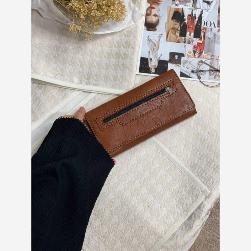 کیف پول موبایل چرم سه لت دستدوز مدل عطارد - تصویر 9