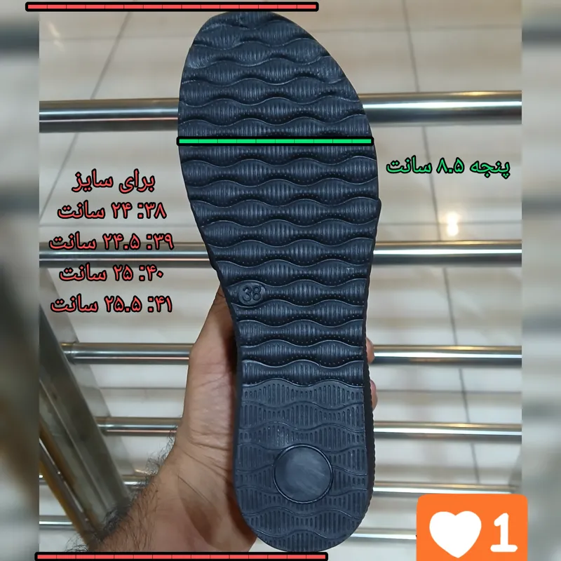 صندل زنانه مدل نگینی رنگ مشکی - تصویر 5